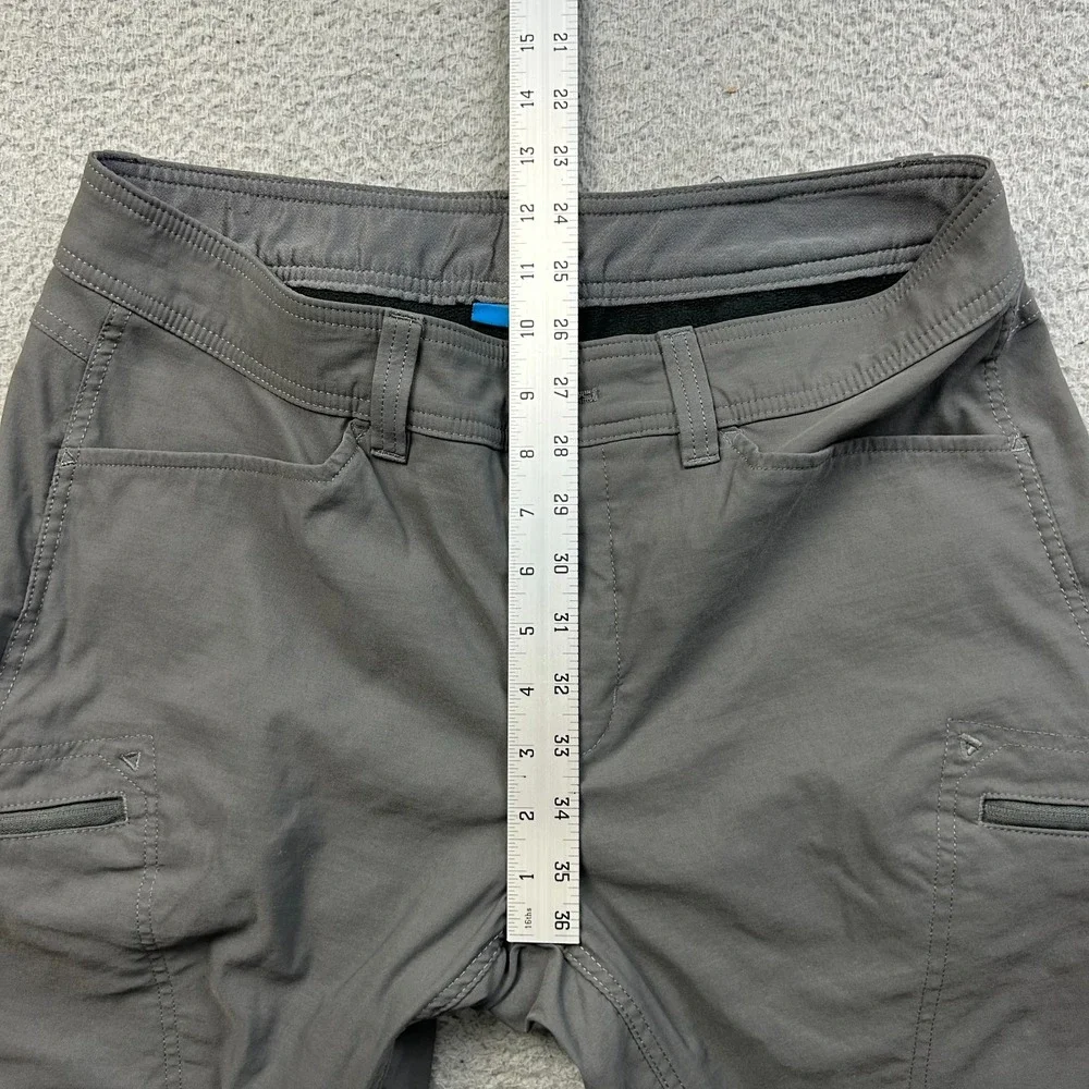 Eddie Bauer Pants Men Gray Guide Pro First Ascent Fleece Lined Cargo 34x32